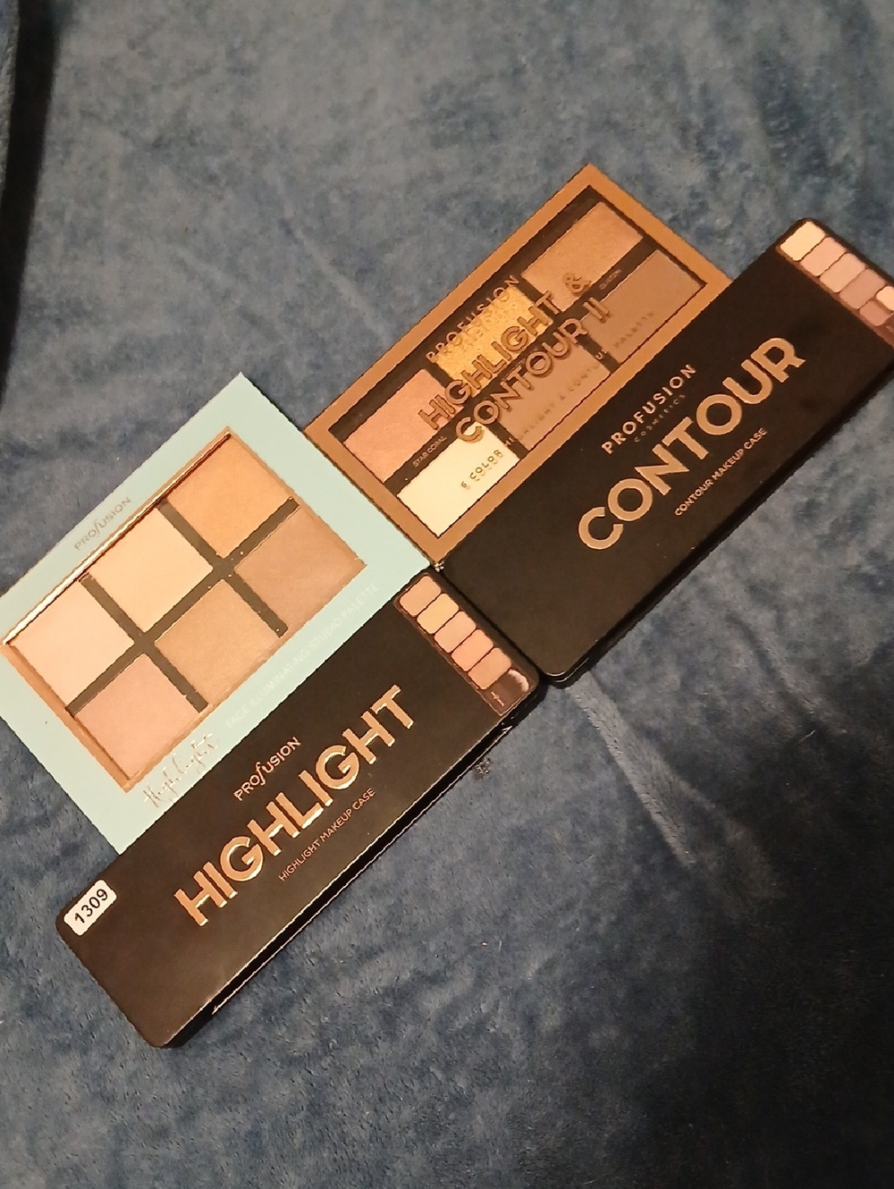 Profusion Cosmetics Highlight & Contour Palettes - Bronze, Champagne, Rose